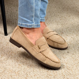 Badge Khaki Loafer