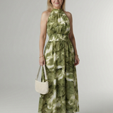 Mira™ – Řasené halter midi šaty
