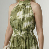 Mira™ – Řasené halter midi šaty