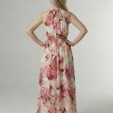 Mira™ – Řasené halter midi šaty