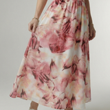 Mira™ – Řasené halter midi šaty