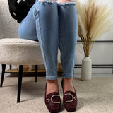 Glitter Bordeaux Loafer