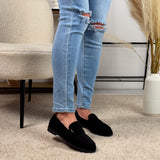 Badge Black Loafer
