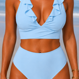 Tvarující bikiny s volánky