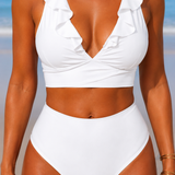 Tvarující bikiny s volánky