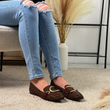Glitter Brown Loafer