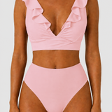 Tvarující bikiny s volánky