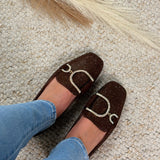 Glitter Brown Loafer