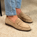 Badge Khaki Loafer