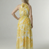 Mira™ – Řasené halter midi šaty