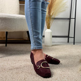 Glitter Bordeaux Loafer