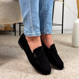 Badge Black Loafer