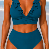 Tvarující bikiny s volánky