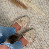 Glitter Beige Loafer