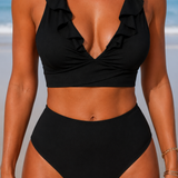 Tvarující bikiny s volánky