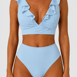 Tvarující bikiny s volánky