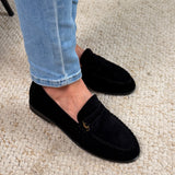 Badge Black Loafer