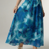 Mira™ – Řasené halter midi šaty