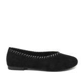 Stitched Black Loafers