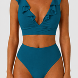 Tvarující bikiny s volánky