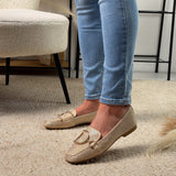 Glitter Beige Loafer
