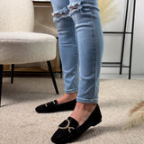 Glitter Black Loafer
