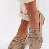 Celia Khaki Loafers