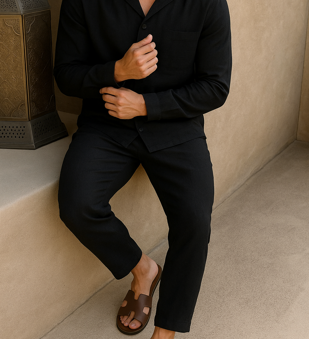 Radek – Lehký lněný set pro moderní letní styl