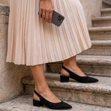 Claudia černé blokový podpatek