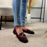Glitter Bordeaux Loafer