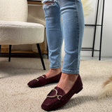 Glitter Bordeaux Loafer