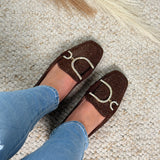 Glitter Brown Loafer