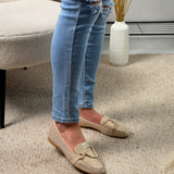 Glitter Beige Loafer
