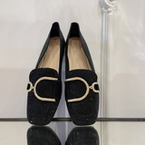 Glitter Black Loafer