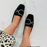 Glitter Black Loafer