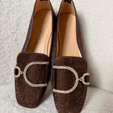 Glitter Brown Loafer