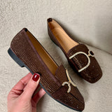 Glitter Brown Loafer