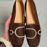 Glitter Brown Loafer