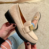 Romina Beige Mocassin