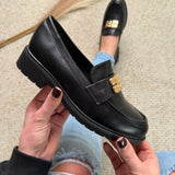 Romina Black PU Mocassin