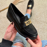 Romina Black Mocassin