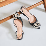 Floria Black Slingback