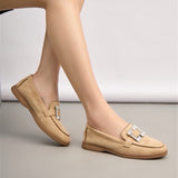 Square Khaki Loafer
