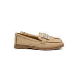 Square Khaki Loafer