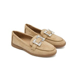 Square Khaki Loafer