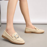 Square Beige Loafer