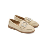 Square Beige Loafer