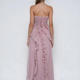 Tereza – Elegantní plisované šaty s asymetrickým střihem