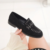 Stud Black Loafers