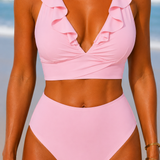 Tvarující bikiny s volánky
